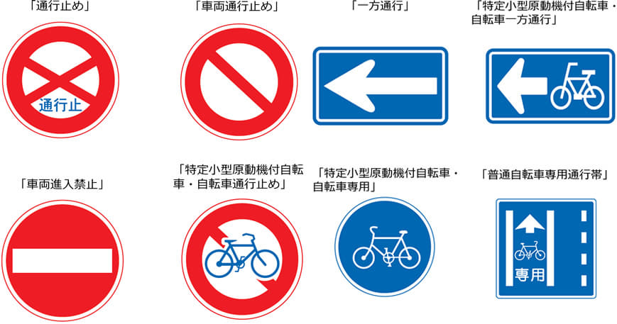 特定小型原付の交通ルール「標識」