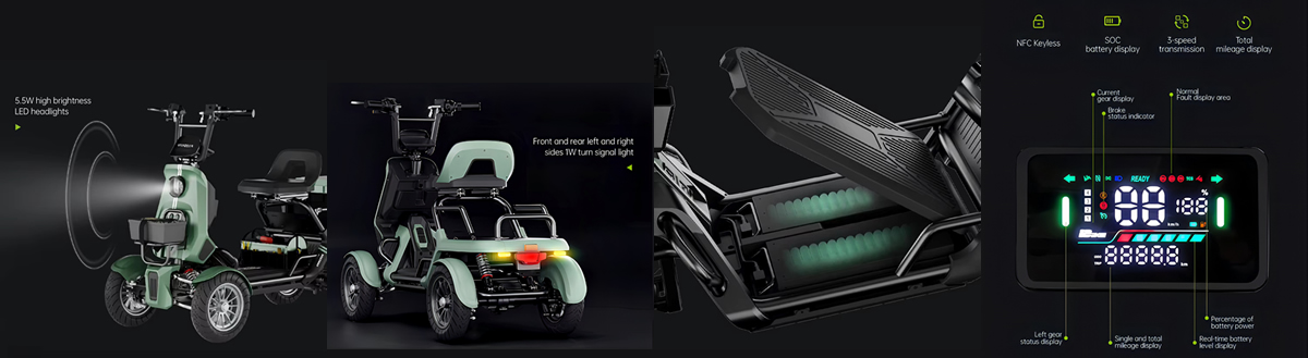 トライクスジェイピーから特定小型原付 4輪型　コアライトキャディー発表