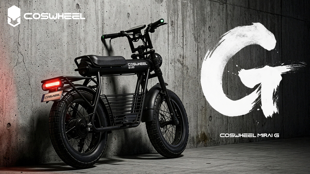 COSWHEEL MIRAI G から特定小型原付 バイク型　MIRAI G発表