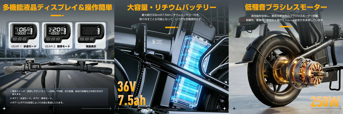 特定小型原付　SPOWER TOS12モデル詳細